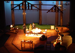actors gathered onstage