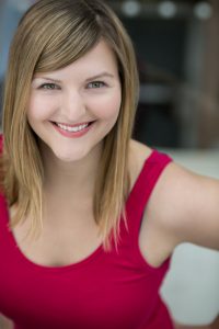 woman in red tanktop