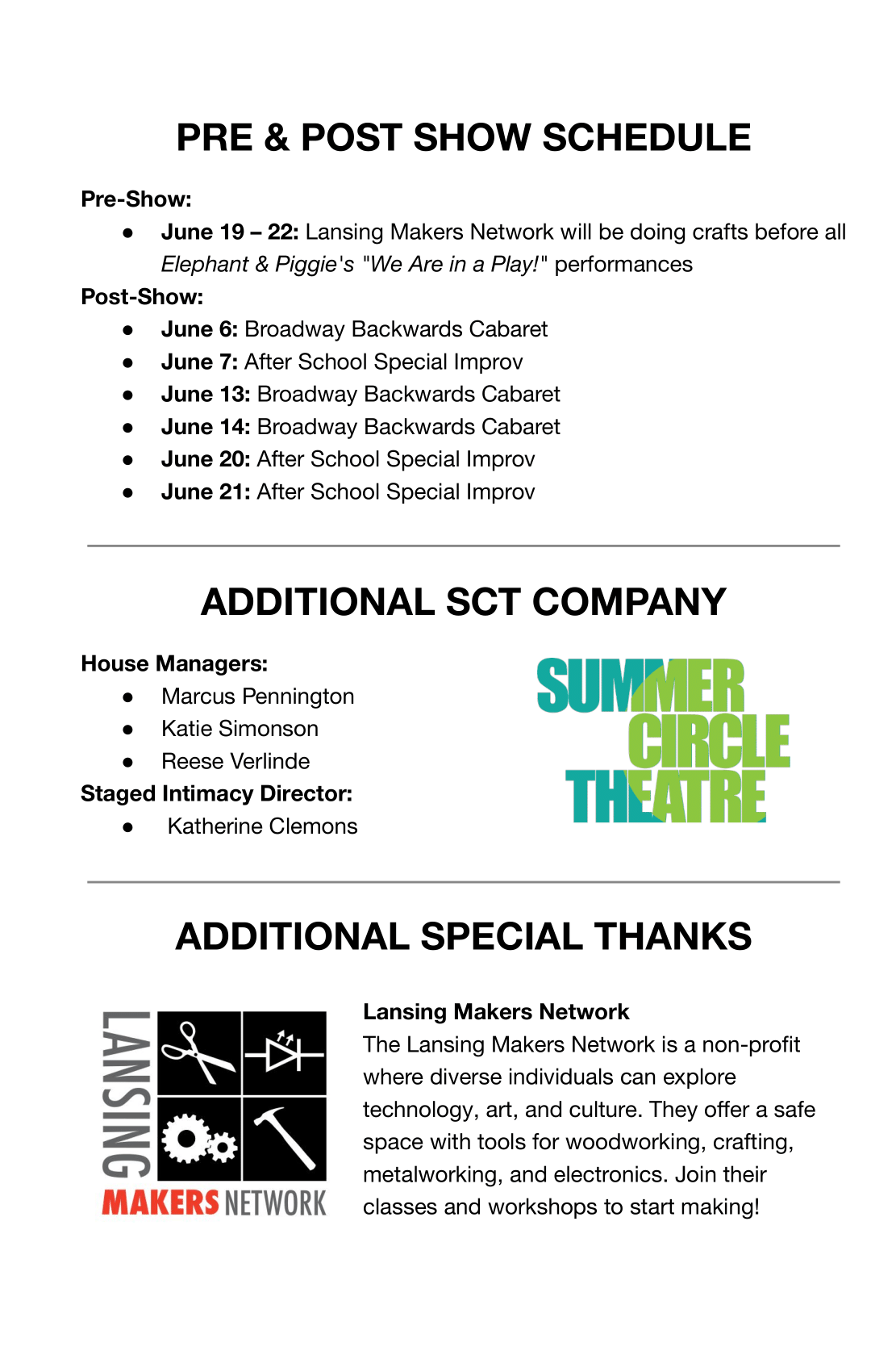SCT Post Show Schedule + Additional Company + Additional Thanks-1