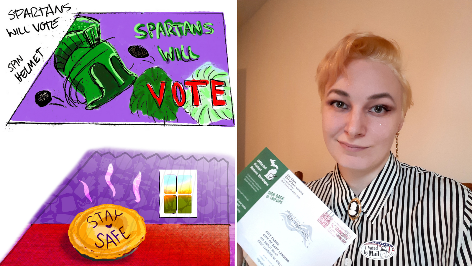 MSU Theatre Grad Student Uses Projection Mapping to Get Out the Vote